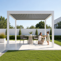 Markanter, Robuster, Sturmfester, Maßgefertigter, Authentischer, Leicht zu Reinigender, Langlebiger, Schicker Aluminium-Pavillon zur Gartengestaltung