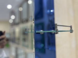 Modern tasarım banyo aynası çift katmanlar işıklı gümüş cam düz ayna basit tarzı - Product Image 3