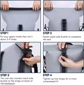 กระเป๋าเป้กันน้ำน้ำหนักเบากลางแจ้งกระเป๋าเป้สะพายหลังพร้อมสายสะพายไหล่กระเป๋ากีฬาดีไซน์ใหม่ - Product Image 4