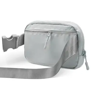 Logotipo personalizado 2l grande crossbody fanny pack ajustável 1l cinto (preto/branco) lulu dupe lululemone em todos os lugares bolsa bolsa de cintura