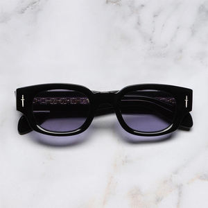 משקפי שמש אופנתיים יוניסקס עם מסגרת אצטט שקוף 400 עדשות ירוקות מעצב עיניים לנשים וגברים לוגו מותאם אישית - Product Image 4