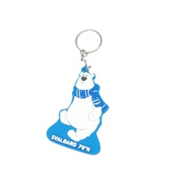 Porte-clés de Noël personnalisé en PVC avec lettres mignonnes – Accessoire promotionnel