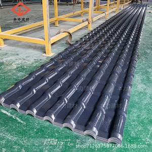 ASA Thickened Resin Tile 2.5mm-3.0mm 1050mm Width Corrugated Roofing Tile For Villa Eaves Rain Shelter Traditional Design - Product Image 1