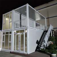 Maison conteneur modulaire personnalisable haute durabilité, résistante aux intempéries, préfabriquée en kit pour hôtel, camping, bureau