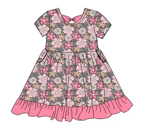 zs 2605 spring flower girl dresses kids dresses for girls kids baby clothes girls