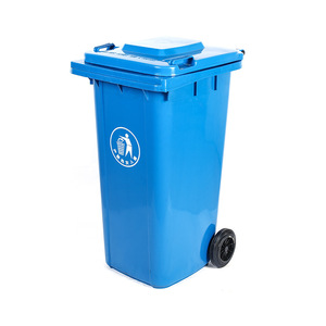 240L Outdoor Commercial Waste <b>Bin</b> With <b>Lid</b> And Wheels For Public Industrial Use - Product Image 1