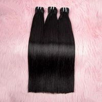 Extensions de cheveux humains vierges vietnamiens Super Double Drawn, bruts et non traités, couleur Bone Straight, en lots pour tissage, pour revendeurs