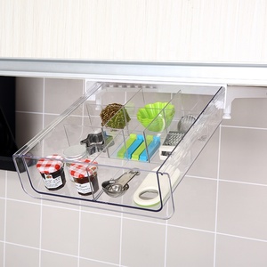 <span class=keywords><strong>Petit</strong></span> organisateur de cuisine pour la maison congélateur garde-manger réfrigérateur transparent alimentaire en plastique <span class=keywords><strong>tiroir</strong></span> de rangement suspendu avec 8 divisions - Product Image 3