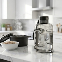 Bouteille d'eau hydrogénée portable de 1500 ml, générateur de tasses riches en hydrogène froid pour voiture, bureau, maison, alimentation USB