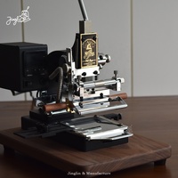 Machine de gaufrage et de dorure à chaud pour couvertures en cuir, corps de crayon, cartes en papier, logos, estampage à chaud et presse à chaud