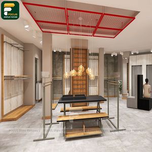 Elegante Exhibidor de Ropa para Tienda, Panel de Tela Suave, Armario para Colgar Prendas - Product Image 1