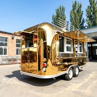 Remorque de barbecue en aluminium personnalisée, cuisine mobile, camion de restauration rapide entièrement équipé, snack-bar, crème glacée, résistant à la rouille