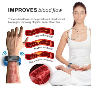 Ultrasonic Body Shape Wristband <b>Smart</b> Magnetic Lymphatic Detox <b>Bracelet</b> Heart Rate Fitness Pedometer Wristbands - Product Image 3