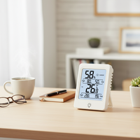 Thermomètre hygromètre numérique d'intérieur avec écran LCD pour la maison, la chambre et la salle