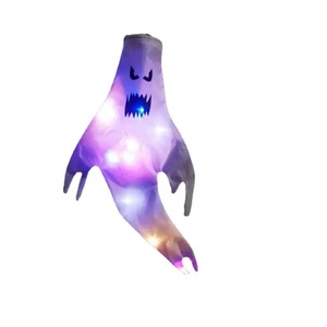 Decoración de Halloween, lámpara LED con forma de fantasma, bandera colgante para jardín, árbol, decoración colgante para fiestas, decoración de ambiente. - Product Image 6