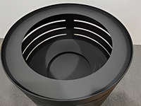 GENO Brasero Moderne Sans Fumée en Acier Inoxydable, Portable pour Camping et Barbecue en Extérieur
