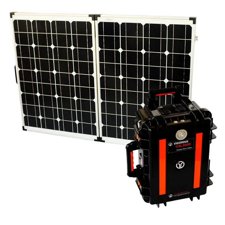 Emergency Solar Generator Systems Allpower Portable 1800 Watt Mini Solar Generator Light Kit 3kWh Battery System For Emergency Rescue