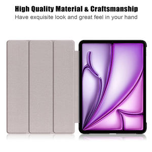 Vente en gros étui à trois volets pour tablette intelligente PC PU en cuir pour <span class=keywords><strong>iPad</strong></span> Air/<span class=keywords><strong>Pro</strong></span> 13 pouces 2024 - Product Image 4