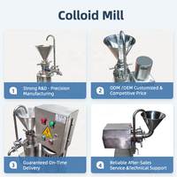 Moulin colloïdal agricole en acier inoxydable pour le traitement du beurre de cacahuète, du soja, des beurres de noix, du beurre de fèves de cacao et du beurre de maïs, avec moteur de pompe