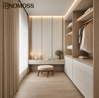 Armoire de rangement suspendue sur mesure minimaliste pour vestiaire, idéale pour les projets d'aménagement intérieur résidentiel haut de gamme