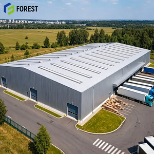 Heavy Duty Prefabricated Galvanized Steel Logistics Park Cargo <b>Hub</b> Thermal Insulated Commercial Storage Facility Depot - Product Image 1