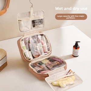 Borsa da Toilette Rettangolare Multifunzione in PU con Gancio, Design Pieghevole Comodo per Viaggi d'Affari e Bagaglio a Mano - Product Image 2