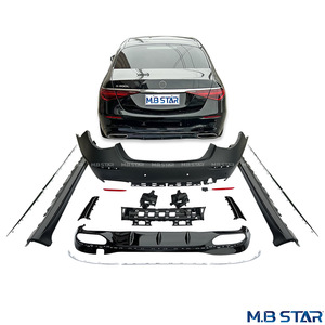 Mercedes-Benz S-Class W223 Rear Bumper Lip Bodykit ABS Tuning Style Silver A2238857101 - Product Image 2