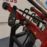 Machine de musculation professionnelle réglable à charge libre en métal pour presse d'épaules assise, extension de bras et de dos, avec système de sécurité