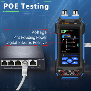 Herramientas de prueba de Cable de suministro de fábrica, probador de Cable de red multifunción para uso de ingeniero de red, marca i-Pook PK8509 - Product Image 6