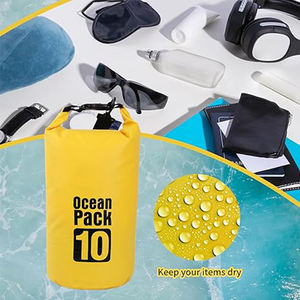 Bolsa de Lona Impermeable Ligera y Portátil de PVC 500D para Camping y Pesca, Bolsa de Viaje Resistente para Actividades al Aire Libre - Product Image 5