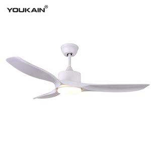 Venta al por mayor 48 pulgadas ABS LED ventilador <span class=keywords><strong>de</strong></span> <span class=keywords><strong>techo</strong></span> control remoto BLD DC hogar Metal Motor nuevo diseño eléctrico alimentado <span class=keywords><strong>luz</strong></span> para hoteles barato - Product Image 3