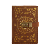 Set de Regalo de Cuadernos de Viaje A5 2026, Agenda para Estudiantes, Diario de Tapa Dura de Cuero PU con Candado para Chicas y Chicos