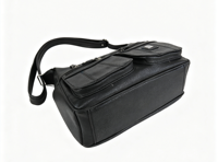Sac fourre-tout tendance en cuir PU noir grande capacité pour femme, sac à bandoulière messager tricoté décontracté portable avec fermeture éclair