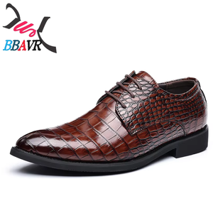 Zapatos Formales y Casuales de Oficina para Hombre, con Cordones, Parte Superior de PU, Estampado Animal, Estilo Británico Coreano, Punta Puntiaguda, Talla Grande, Otoño - Product Image 5