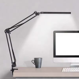 Lampe de lecture pliable à bras long à LED, protection des yeux, lampes USB, étude, studio, portable, clip de bureau, lampe de table pour étudiants - Product Image 1