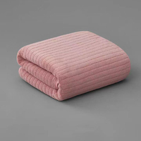 Parure de draps en microfibre éponge douce, épaisse, de qualité supérieure, motif personnalisé, luxe, uni, extra large, pour hôtel, serviettes de bain, 70 x 140 cm