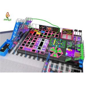 Thương Hiệu Nhảy Trong Nhà Hình Chữ Nhật Thảm Không Thấm Nước Trampoline Các Nhà Sản Xuất Trẻ Em Trampoline Công Viên - Product Image 3