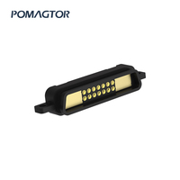 4 Pogo Pin Konektor Magnetik Sudut Kanan 5V 2A untuk Perangkat Elektronik