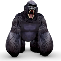 Ballon publicitaire gonflable personnalisé Gorille King Kong pour la décoration d'événements en plein air, animal gonflable géant promotionnel