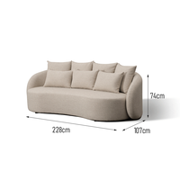 Kommerzielle Outdoor-Möbel Garten-Sofa-Set mit Hochdichte-Schaumstoffkissen