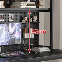 Postes de travail, bureau d'angle, table de jeu, table de lecture, table d'étude, table d'ordinateur avec étagère
