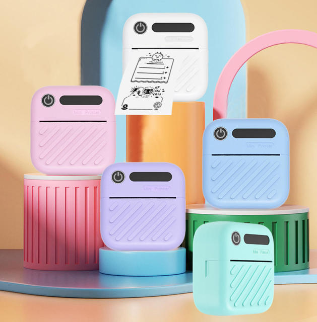 A3 Label Maker Portable Mini Blue Tooth Thermal Label Printer Apply to Labeling Android IOS Mini Printer