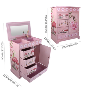 Ever Bright Factory's Custom Large Music Box Irregular Multi-Shape Unicorn Princess Varios tamaños MDF Papel Madera Joyería Viento - Product Image 6