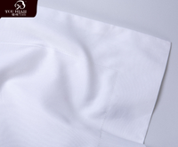 Ensemble de draps de lit d'hôtel en coton égyptien blanc 500TC, tissé de luxe, moderne, respirant, toutes saisons, avec housse de couette