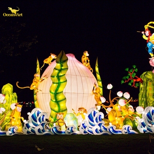 Affichages lumineux culturels extérieurs pour l'éclairage d'accessoires de parc à thème de festivals pour Diwali nouvel an chinois nouvel an Halloween pâques - Product Image 6