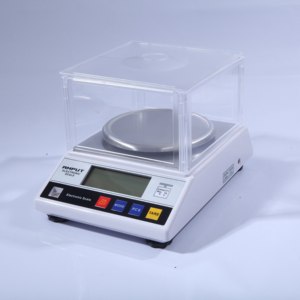 Analytische Elektronische Waage 300g 600g <span class=keywords><strong>1kg</strong></span> 2kg 0,01g Gewichtswaage Labor-Digitalwaage mit Schutzhaube - Product Image 2