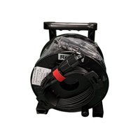 Câble Fibre Optique Préfabriqué 4 Cœurs 500m, Câble Tactique en Fibre Optique Renforcé LC LWL 100m 300m 500m