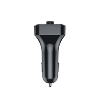MP3 de voiture pour lecteur Bluetooth avec lumière d'ambiance Émetteur et récepteur FM Fonction mains libres Support de téléphone 12-24V