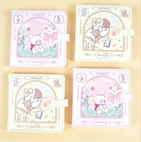 Cuaderno de Cuero PU con Dibujos Animados, Cuaderno Kawaii, Cuaderno Japonés para Dibujar