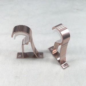 Support de <span class=keywords><strong>tringle</strong></span> à <span class=keywords><strong>rideau</strong></span> en alliage d'aluminium, crochet de <span class=keywords><strong>fixation</strong></span> épaissi à sept fils, <span class=keywords><strong>double</strong></span> support latéral, nouveaux accessoires de rideaux chinois - Product Image 4